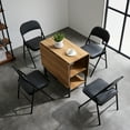 thumbnail image 3 of paproos PU Leather Dining Chairs, Kitchen Chairs Set of 4, Side Chair for Dining Room Living Room, Black, 3 of 8