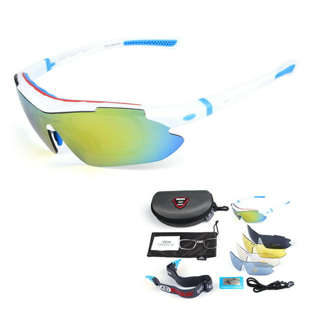 Polarized Cycling Sunglasses Bike Bicycle UV400 Goggles Sports Driving Fishing Skating Traveling Eyewear (Best Fishing Glasses For The Money)