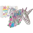 thumbnail image 1 of Muyoka Juego de rompecabezas para colorear en 3D, paquete de 24 rompecabezas con 10 rotuladores, pintura para colorear de arte, rompecabezas 3D para niños de 7 8 9 10 11 12 años. Divertidos juguetes c Muyoka Hogar, 1 of 7