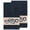Navy Blue, variant on Authentic Hotel and Spa Turkish Cotton Circles Embroidered Midnight Blue 2-piece Bath Towel Set