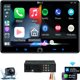 thumbnail image 1 of Estéreo de coche PLZ Single DIN inalámbrico Carplay Android Auto 10.1, 1 of 8