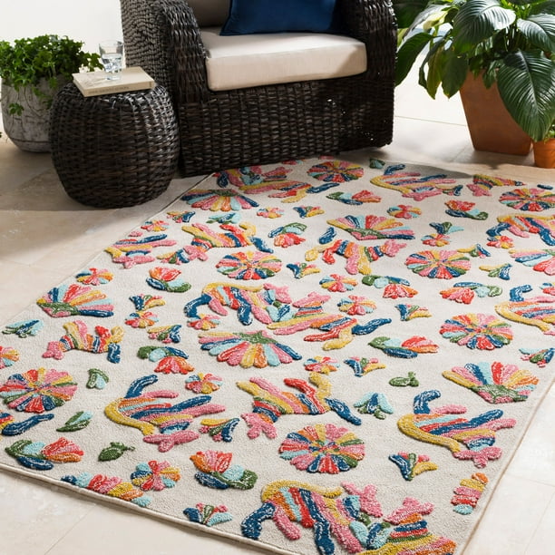 Indoor Outdoor Rug MYA620246 Rectangle 4' x 6'