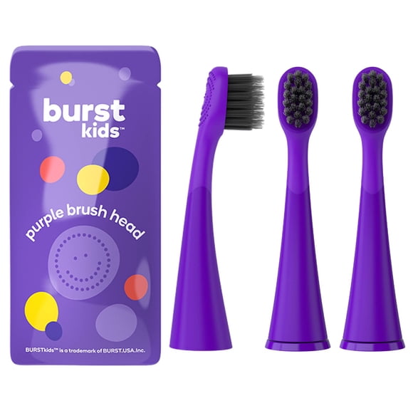 Cabezales de repuesto para cepillo de dientes eléctrico BurstKids, paquete de 3