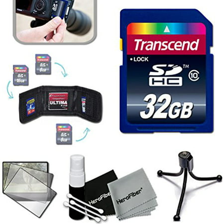 Transcend 32GB High Speed Memory Card KIT for SONY Cyber-Shot DSC-RX100 IV, RX10 II, HX90V, XW500, QX30, RX100 III, H400, H300, HX400V, QX10, QX100, RX1R, RX10, RX100 II, XH50V, XH300, NEX5T, NEW3N, (Sony Rx100 Best Memory Card)