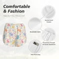 thumbnail image 6 of Lsque Flower Color Rabbit Printed Women's Running Shorts with Liner Pockets,Elastic Quick Dry Workout Athletic Gym Yoga Shorts,Womens High Waist Shorts-Medium, 6 of 9