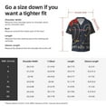 thumbnail image 5 of Pofeuu 2025 New Year 2 Print Mens Casual Short Sleeve Shirts Beach Summer Spread Collar Pocket Tops Men's Casual Short-sleeved Shirt-3X-Large, 5 of 5