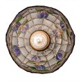 thumbnail image 3 of Meyda 165802 8 in. Roseborder Mini Pendant, Zaz Light Blue Blue, 3 of 7