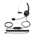 thumbnail image 2 of Xinyolin H300 Customer Service Headset Lossless Noise Reduction Breathable 3.5mm RJ9 MIC Long Cable Call Center Headphone for Telemarketing, 2 of 8