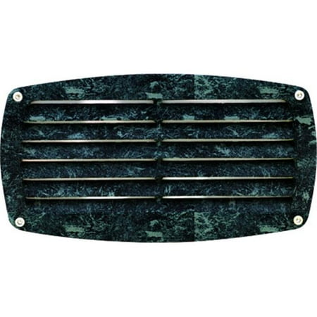 

Dabmar Lighting DSL1083-VG Recessed Louvered Brick Step & Wall Light Verde Green - 4.85 x 8.95 x 3.80 in.