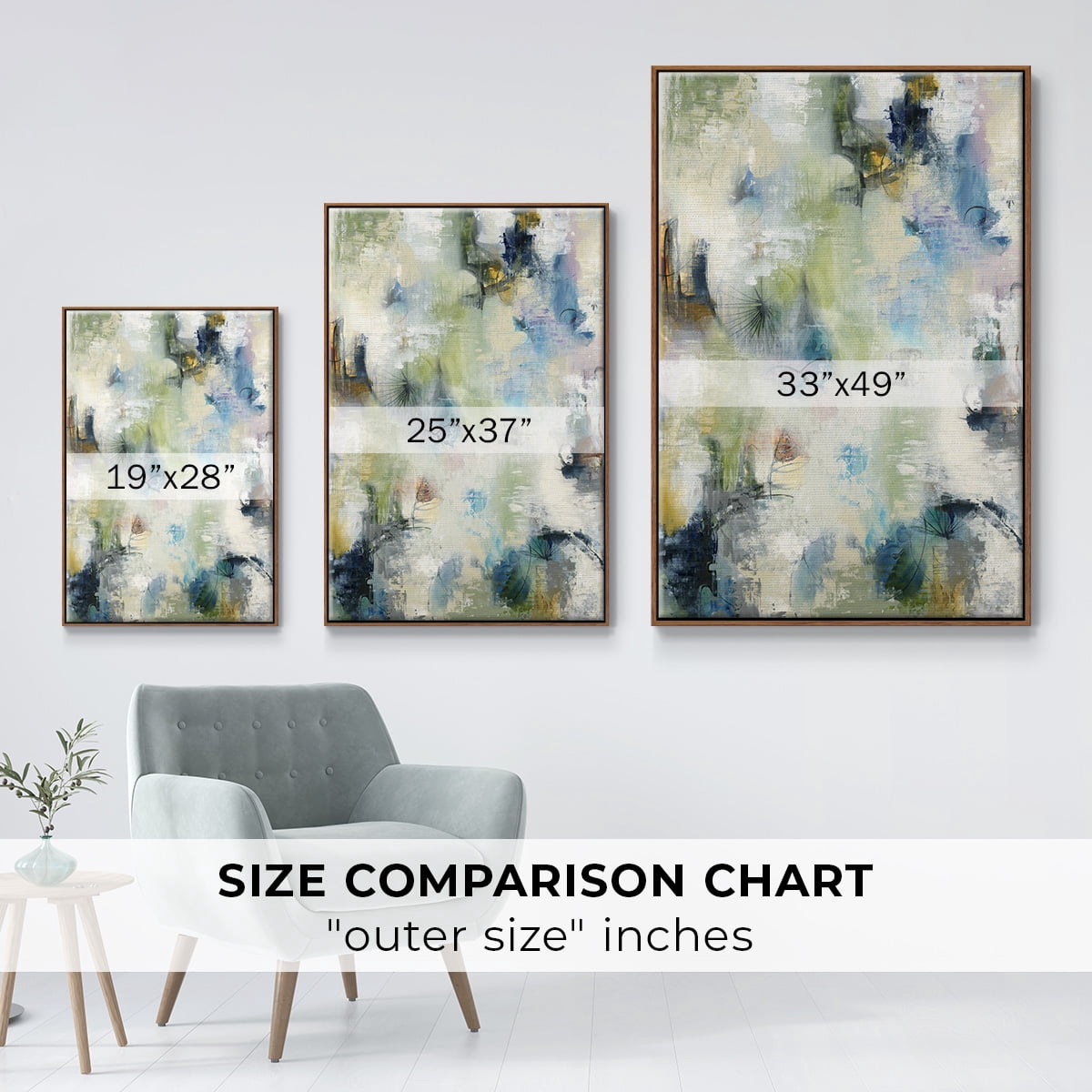 Making Magic Framed Premium Gallery Wrapped Canvas - Ready to Hang - 27 x 41 - Walnut Floating Frame