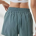 thumbnail image 6 of Lovzfmll Athletic Shorts for Women, Plus Size Quick Drying Walking Daily Summer Loose and Comfortable Fashion Casual Solid Color Running Breathable Yoga Women Shorts Green M, 6 of 6