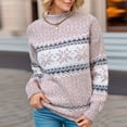 thumbnail image 4 of Suéteres de punto navideños europeos y americanos para otoño e invierno, suéteres de punto de nieve de cuello medio alto populares, 4 of 6