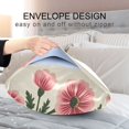 thumbnail image 4 of Yayeee Pillowcase Standard Size Set of 2 Satin Wrinkle Resistant Pillow Case, Light Pink Flowers, 4 of 7