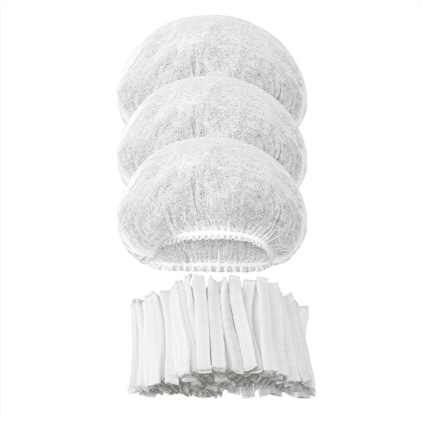 500 Piezas de Gorros Desechables A Granel de 21 Pulgadas, Gorros Desechables para Cabello, Gorros Elásticos Antipolvo, Redecilla para el Cabello para Servicio de Alimentos B