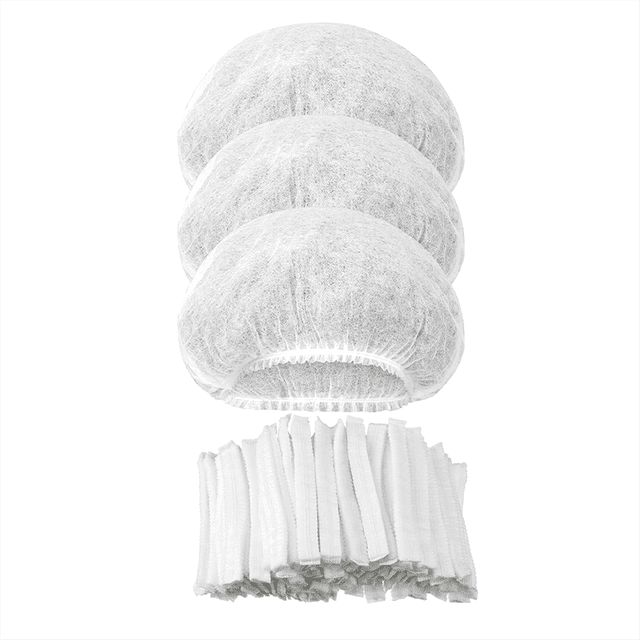 500 Piezas de Gorros Desechables A Granel de 21 Pulgadas, Gorros Desechables para Cabello, Gorros Elásticos Antipolvo, Redecilla para el Cabello para Servicio de Alimentos B