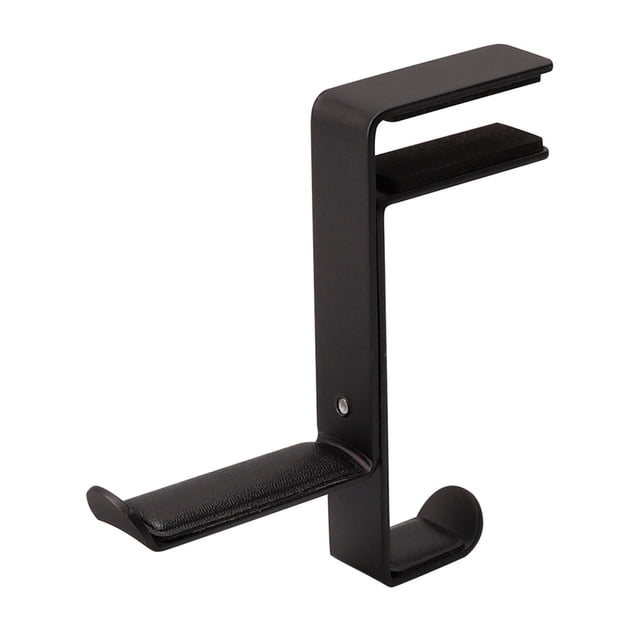 Percha para auriculares Auricular Soporte para auriculares Auricular Soporte de gancho de metal Abrazadera de mesa Clip de escritorio Almohadilla de cuero de PU Inevent DN1416-03B