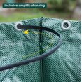 thumbnail image 4 of Saco de jardín de 300 litros, bolsa resistente para residuos de jardín de PE, independiente y plegable, bolsas de basura para residuos de jardín, corte de follaje de césped verde, reutilizable JM, 4 of 5