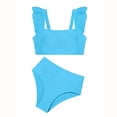thumbnail image 3 of Swimsuit For Girls Swimsuit With Shorts Two Piece Girl Bikini Girls Bathing Suit Size 11-12 Years, 3 of 4