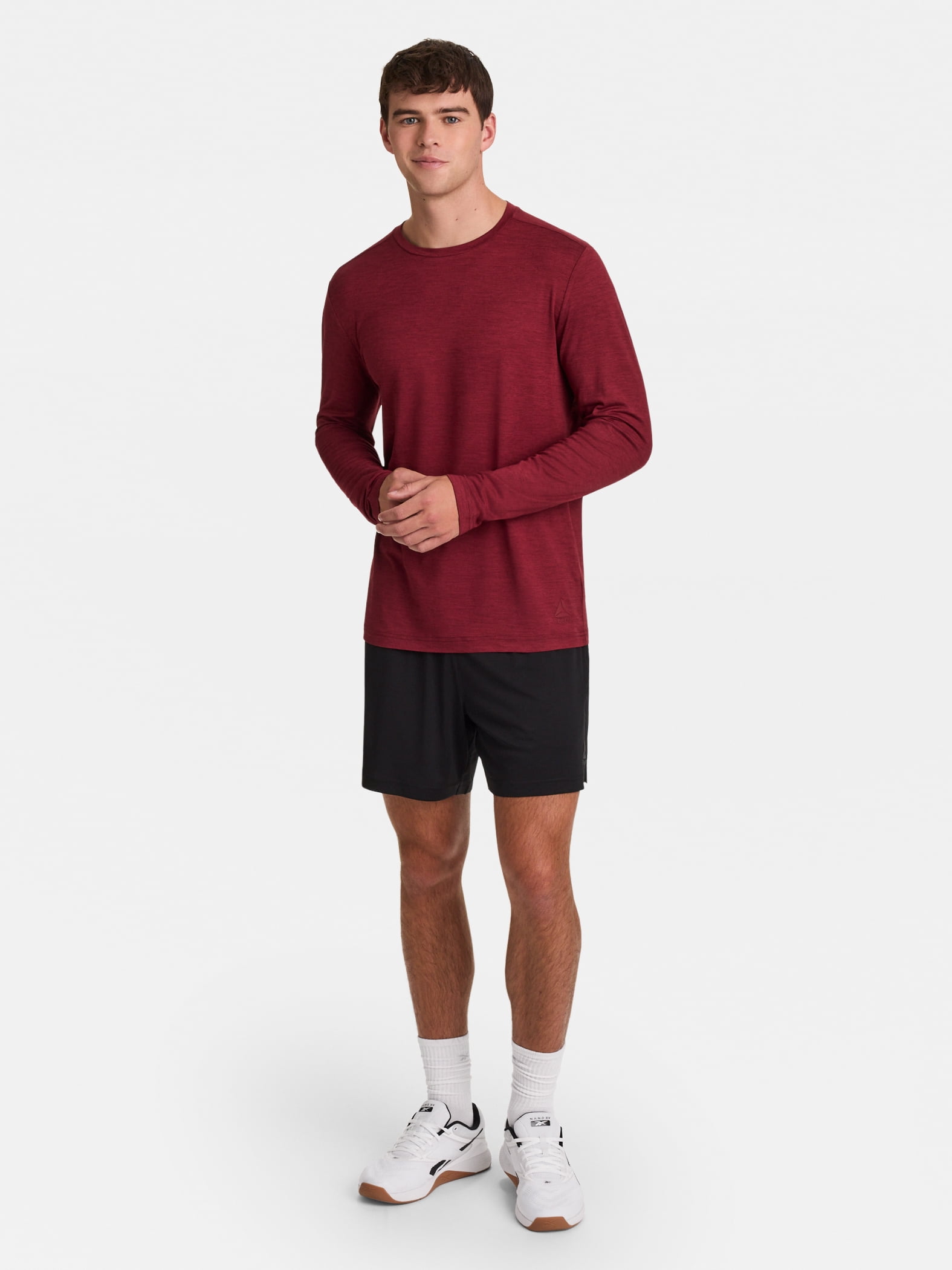 Reebok Men's and Big Men's Legacy Core Long Sleeve T-Shirt, Sizes XS-5XL