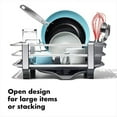 thumbnail image 3 of OXO Good Grips Aluminum Dish Rack, Gray, 3 of 6