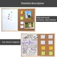 thumbnail image 2 of YOPTOP Dry Erase Board and Cork Bulletin Board Combination 11.8x15.7 Inch Combo Whiteboard Cork Message Board for Office Home Decor,none,none, 2 of 7