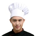 thumbnail image 1 of Professional Stretchy Adjustable Men Cap Kitchen Cook Baker Catering Chef Hat, 1 of 11