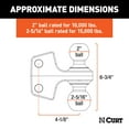thumbnail image 6 of CURT 45952 Rebellion XD Trailer Hitch Ball RECEIVER HITCH ACCESSORIES, 6 of 8