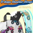 thumbnail image 5 of Monster Cartoon Truck White Pattern 17" School Backpacks for Teens,Waterproof Oxford Fabric,S-Shape Padded Straps for School,Travel,Hiking,Camping, 5 of 6