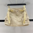 thumbnail image 7 of Youmylove Women Mini Cargo Skirt Low Waist Short Denim Jean Skirt Casual Versatile Beach Trendy, 7 of 7