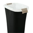 Rubbermaid OpenTop Wastebasket With Liner Lock, Plastic, Gray, 8