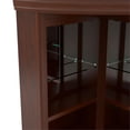 thumbnail image 4 of Furniture of America Myron Traditional Corner Home Bar Dark Cherry Solid Wood Bar Cabinet, 4 of 9