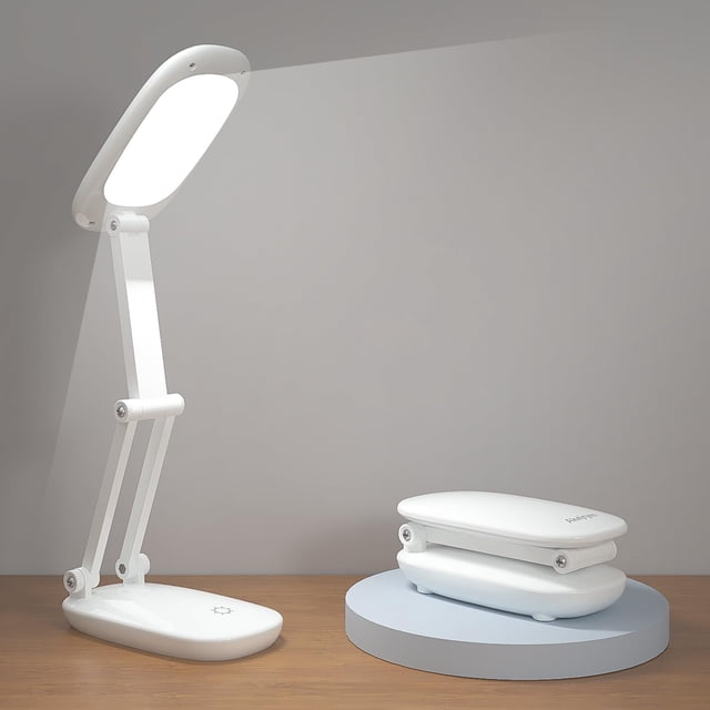 Lámpara de escritorio LED Akejrym recargable, plegable e inalámbrica