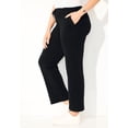 thumbnail image 3 of Catherines Women's Plus Size Cloud Knit Ribbed Straight Leg Pant, 3 of 4