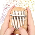 thumbnail image 1 of Mini Piano, Percussion Instrument Easy Operated Kalimba Thumb Piano, Finger Musical Instrument, Performance For Entertainment Kids Gift Home, 1 of 8