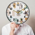 thumbnail image 6 of Yayeee Wall Clock Battery Operated 11.9" Silent Quartz Non-Ticking for Living Room Decor, Cute Animal, 6 of 8