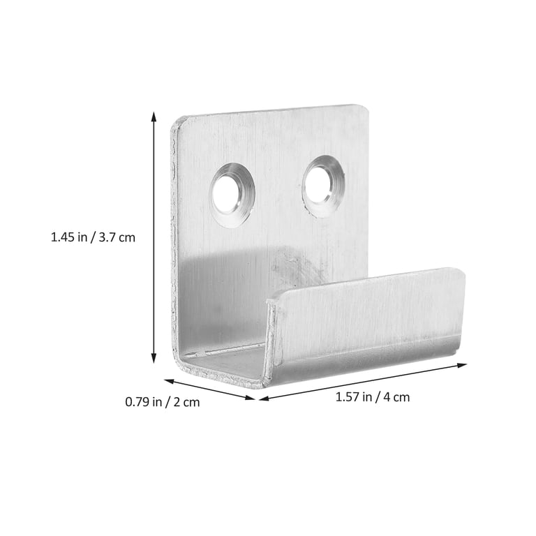 10pcs Stainless Steel U-Shaped Tile Wall Hangers - With Screws & Expansion Tubes, 20 Kg Load, For Mirrors & Pictures