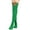 Green, variant on Homenesgenics Compression Socks for Women Fuzzy Slipper Ankle Boot Crew Diabetic Long Tube Knee Striped Garter Cute Accessories Party