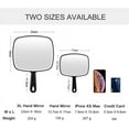 thumbnail image 4 of Large Hand Mirror,Topboutique Hand Mirror, Extra Large Black Handheld Mirror with Handle,Square,（XL）Best Christmas Gift, 4 of 7
