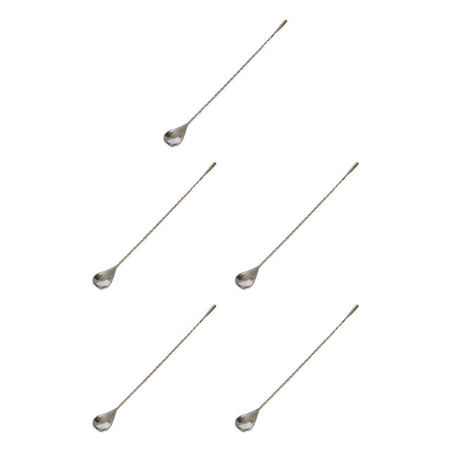 Kearding Cuchara de barra de acero inoxidable con mango largo, agitador mezclador, cucharas retorcidas, utensilios de cocina, bebidas, hogar, Type2 NO2
