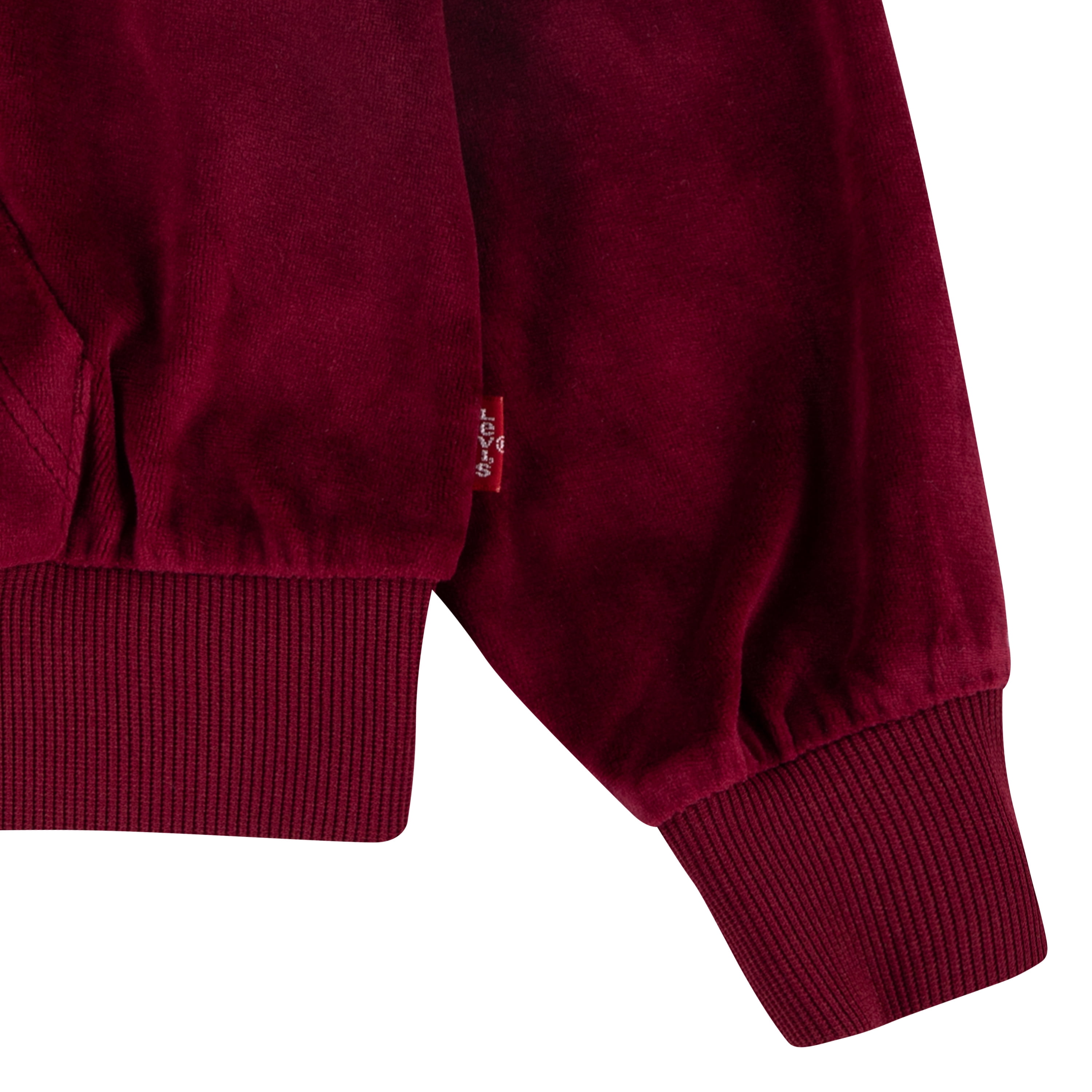 Levi Girls Full Zip Velour Hoodie, Size 4-6X