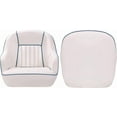 thumbnail image 2 of Lumiparty Pontoon Captain Bucket Seat With Thickened Sponge Padding, Fishing Chairs for Boats, Sightseeing, Speedboat, Canoe, White & Blue, 2 of 7