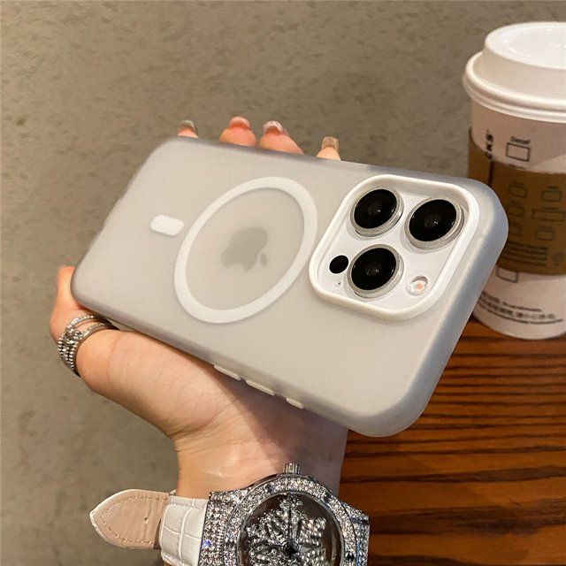 Matte Candy Magnetic Wireless Charge Transparent Case For iPhone 16 15 Pro Max 14 Plus 13 12 For Magsafe Shockproof Hard Cover tzw