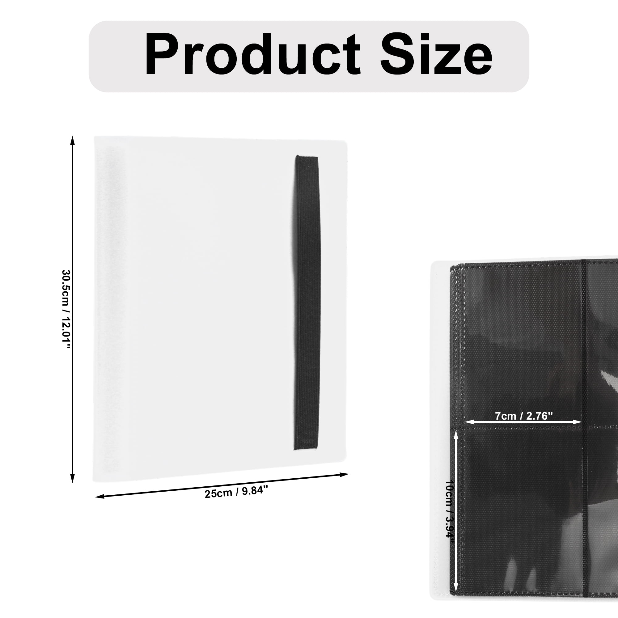 Unique Bargains Card Binder Trading Card Collector Album Holder White,360 pockets