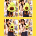 thumbnail image 2 of Bonito juguete de aguacate de peluche, Mini almohada de felpa cómoda, muñeco de peluche, cojín de peluche suave, Animal relleno de felpa para dormitorio y sala de estar Xemadio LN-2112, 2 of 6