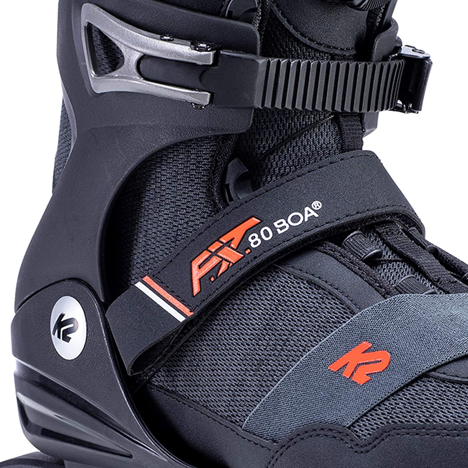 K2 Skate Men's F.I.T. 80 Boa Inline Skate - 80mm Wheels, BOA Closure, Fitness & Recreation
