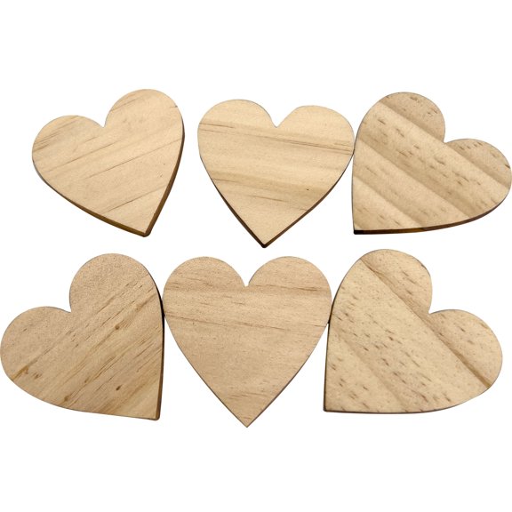 2065 Pk6 Natural Wood Heart Chews