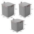 thumbnail image 6 of 110/140/180L Quilt Storage Bag Portable Handle Double Zippers Closure Large Opening Dust-proof Quilt Organizer Bedroom Supply-M, 6 of 7