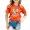 00-Orange#167, variant on Kiijoy T Shirt Girls Short Sleeve Crew Neck T-Shirt Kids Graphic Tee Top, Black, Sizes 2-3