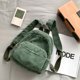 thumbnail image 3 of LHSHID Small Corduroy Backpack Purse for Women Vintage Mini Fashion Casual Aesthetic Backpack, Green, 3 of 9