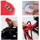 thumbnail image 5 of Candado con cerradura numérica, candado para equipaje, combinación de aleación de zinc, candado con cordón de seguridad, combinación de 3 dígitos, Multi, 3 piezas, 5 of 5